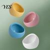Durable Hamster Dish Ceramic Food Bowl, Small Animals Feeding Drinking Non-tip Pet Bowl for Dwarf Gerbil Rat Mice Guinea Pig Golden
