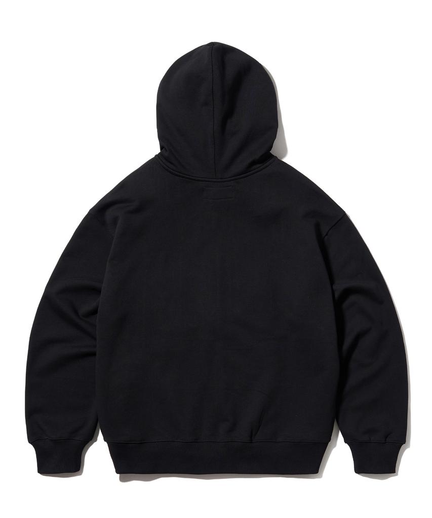 Aeca Aeca Applique Zip Up Hoodie-Black
