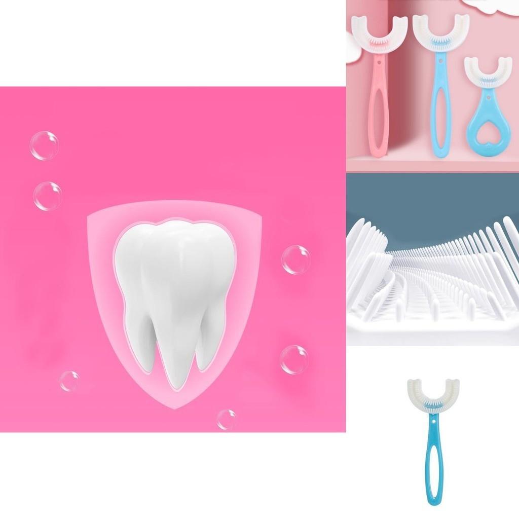 U-shaped Baby Toothbrush Designed For 1 Year Old With Fun And Safe Silicone
