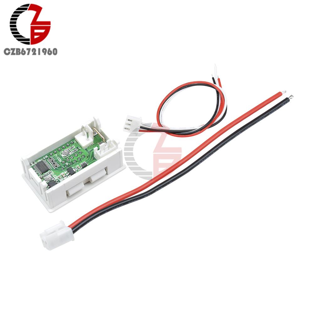 Mini DC Digital Voltmeter Ammeter 0.56" Car Motorcycle Voltage Current Meter Volt Amp Tester Detector Battery Level Indicator