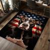 1Pc Pit Bull Print Rug - Computer Chair Area Rug Home Decoration Carpet For Living Room Bedroom Flooring Mat