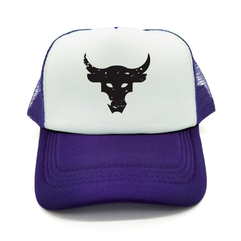 Dwayne Johnson Brahma Bull Tattoo Trucker Cap Unisex Baseball Caps Cool Summer Mesh Net Dwayne Johnson Hat Snapback Hats MZ