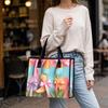 Easter Paper Art Tote Bag Stylish Casual Shoulder Handbag for Daily Use