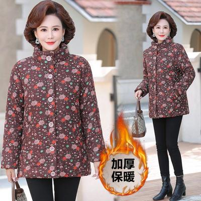 Women's Padded Jacket Winter New Thickened Warm Floral Padded Jacket 5 To Year Old Padded Jacket Women