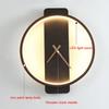 Moderne LED Wand Lampe Uhr Wand Leuchte für Schlafzimmer Wohnzimmer Esszimmer Gang Veranda Indoor Wand Dekor Beleuchtung Leuchte Glanz