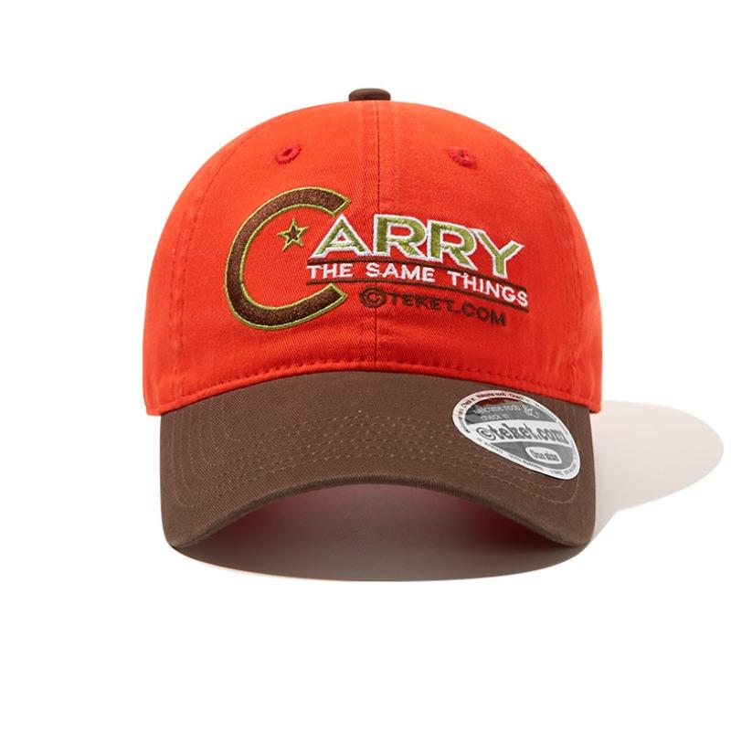 

Baseball Cap Embroidery Heavy Industry Washed Cap Hip Hop Street Soft Top Cap Breathable Adjustable оранжевый