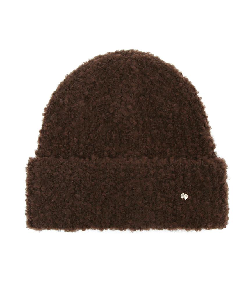 Eondeokeonteulolseutyudio Boucle Winter Beanie Fluffy Beanie / Mohair Boucle / Brown