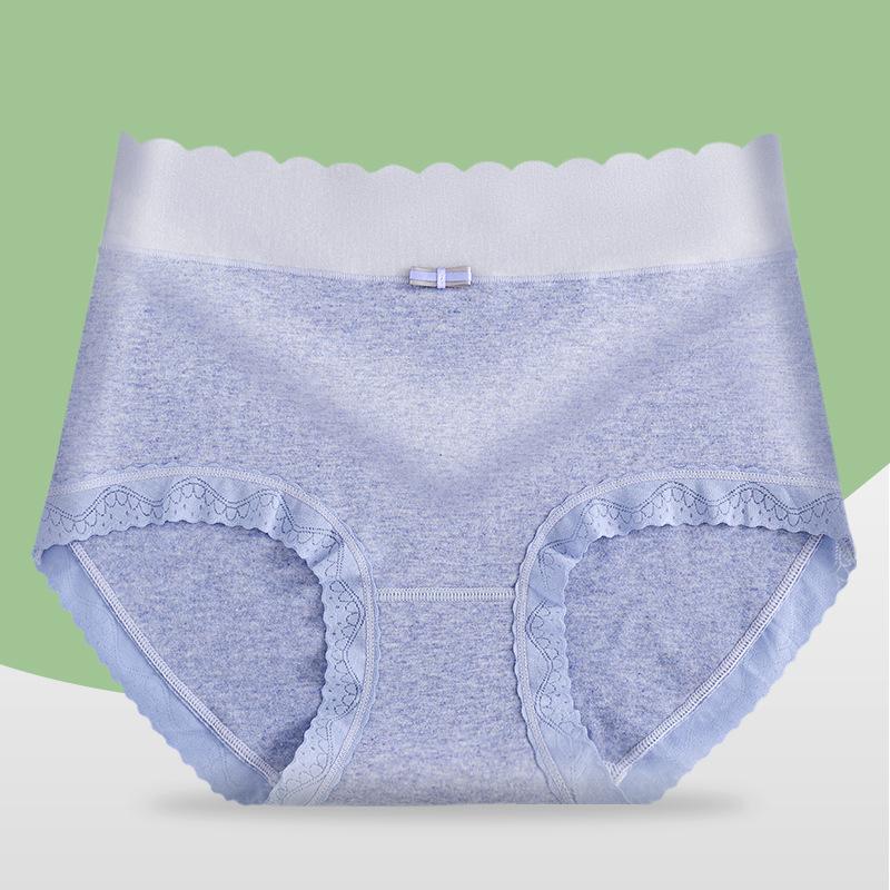 Breathable Mid Waist Cotton Women's Simple and Fashionable Underwear, Seamless and Comfortable Triangular Pants