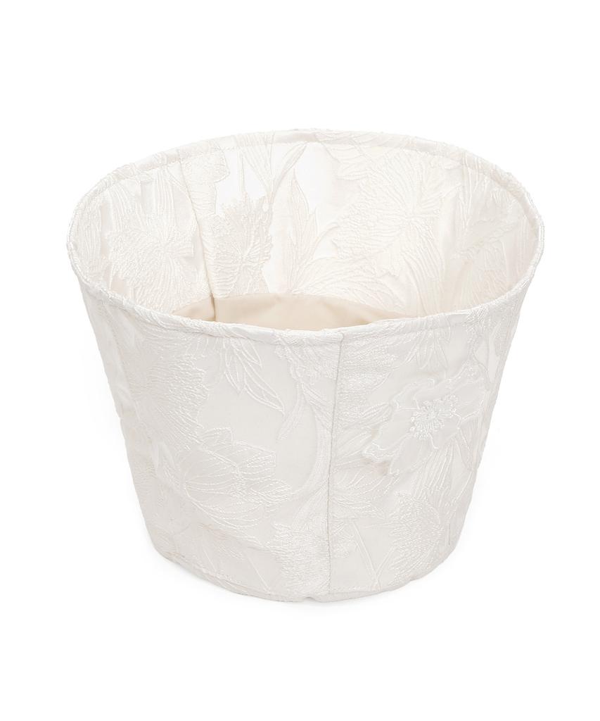 Eondeokeonteulolseutyudio Satin Flower Patch Detail Sun-Blocking Women'S Casual Bucket Hat Stand Bucket / Flower Patch / Satin Cream