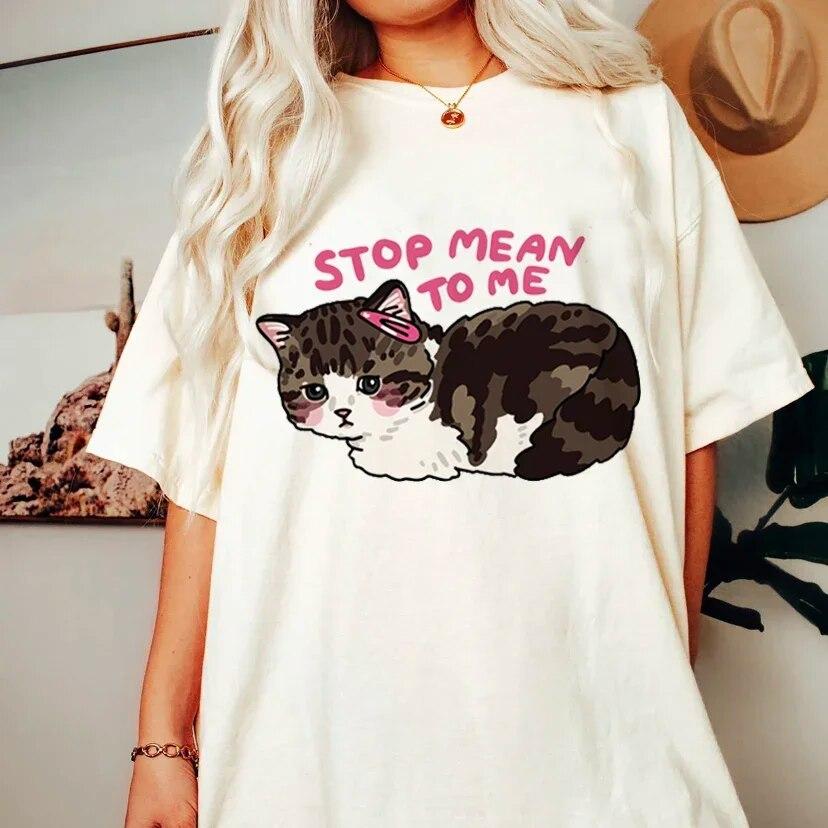Modă Tarot Pisică Kawaii WoUnisex Tricou WoUnisex Tricou Desen Animat Model Drăguț Tricou Mânecă Scurtă Tricou WoUnisex Mărimi Mari s