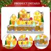 Christmas Village Music Box Creative Gingerbread Skating Toy Collectible Home Decor Figurine Desktop