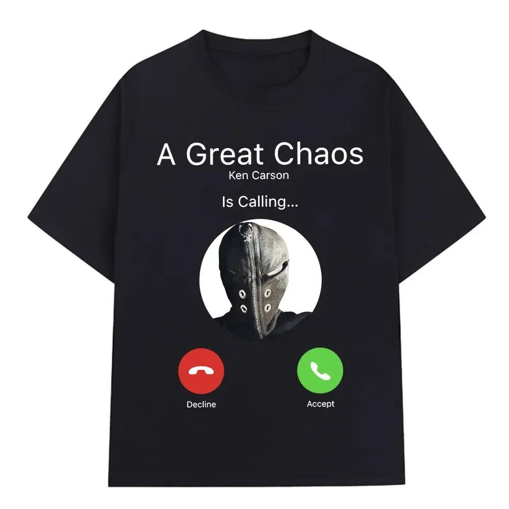 A Great Chaos Ken Carson Calling Mask T-shirt XXXXL