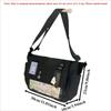 Japanese Harajuku School Bags for Teenage Girls New 2025 Transparent Itabag Crossbody Bag DIY Badges Display Plate Ita Bag