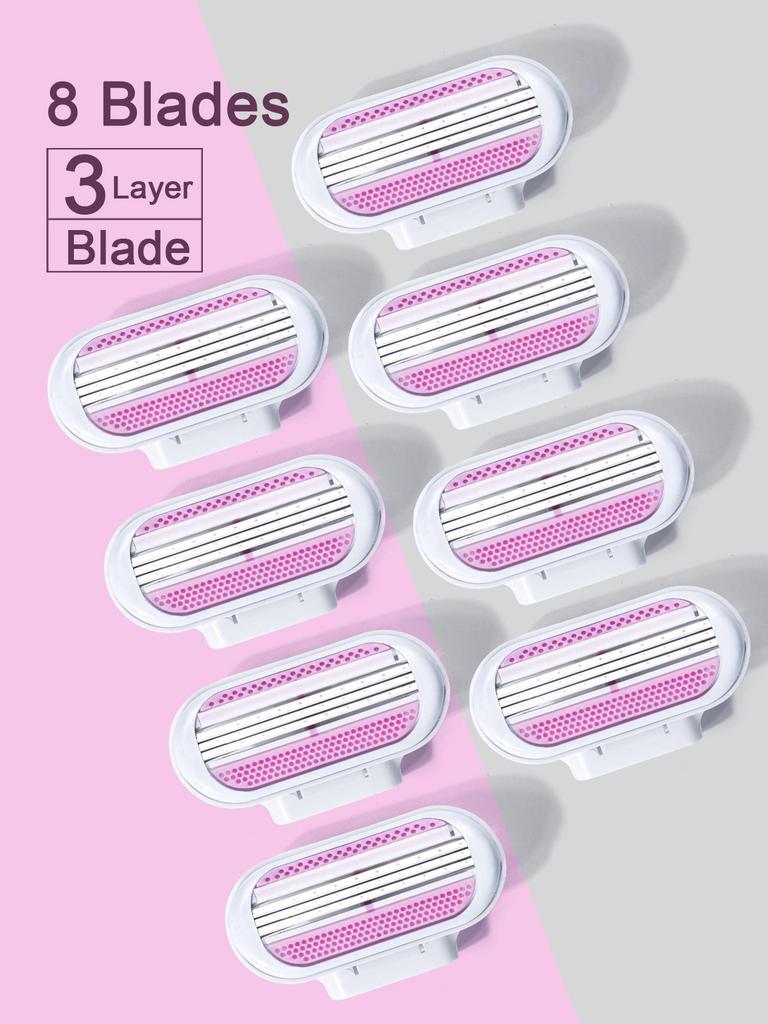 Women's Triple-Blade Razor for Underarm and Pubic Hair Shaving