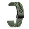 Compatible Magnetic Buckle Silicone Watch Strap for Huawei Watch GT6 Pro 46mm - Breathable Design