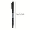 10pcs, Double-Head Black Oil-Based Markers, Suitable for Office Stationery and Professional Students, with Fine Tip Contour Pen