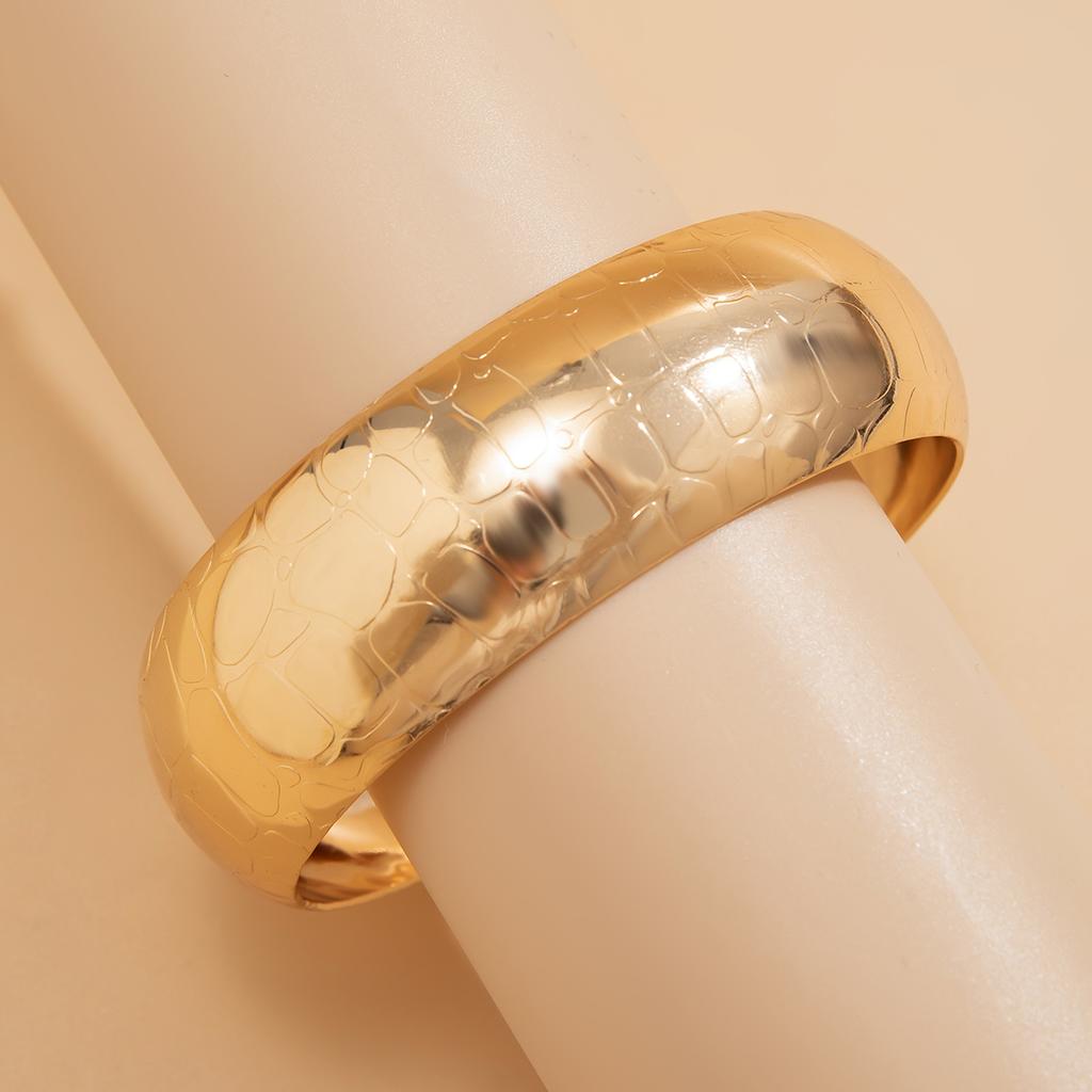 Salircon Fashion Creative Snake Pattern Bracelet Punk Big Metal Wide Bracelet Women's Vintage Aesthetic Bangle Jewelry Gift