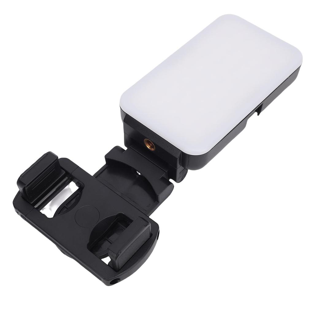 RGB LED Video Light for Phone with Back Clip Rotating 5 Color Temperature 2000mAh Battery Portable Full Color Selfie