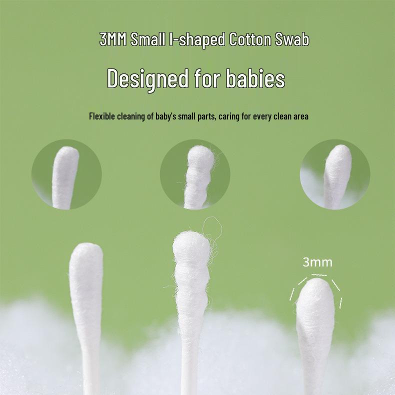 Boxed Double-Ended Cotton Swabs for Baby and Household Use