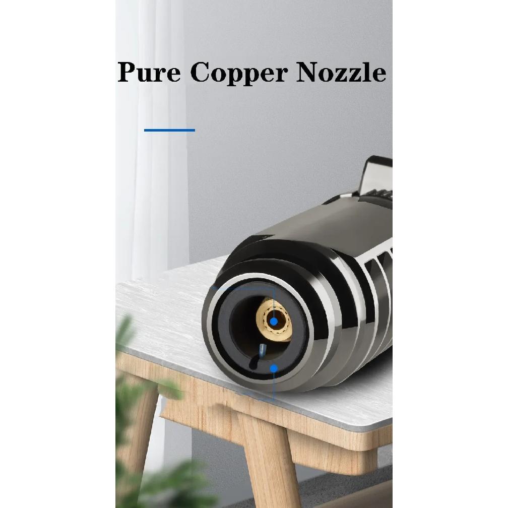 2025 New Version 1800 ° Spray Gun Gas Lighter Metal Outdoor Windproof Blue Strong Flame Spray Gun Jet Lighter Welding Tool