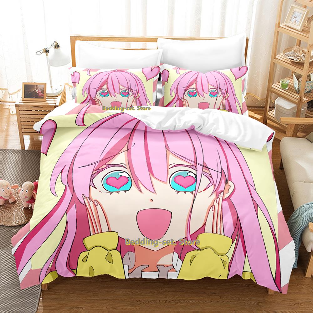New Shikimori's Not Just A Cutie Bedding Set Cartoon Anime three-piece Set Adult Kid Bedroom Duvetcover Sets Camas Dormitorio