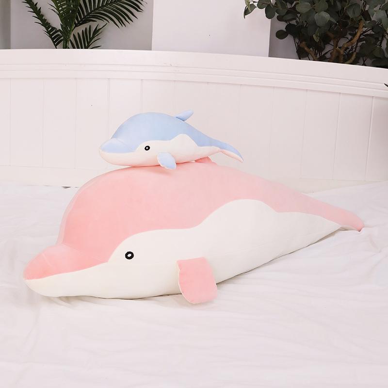Cute Dolphin Plush Toy Large Doll Pillow Girls Gift Doll Aquarium Event Gift
