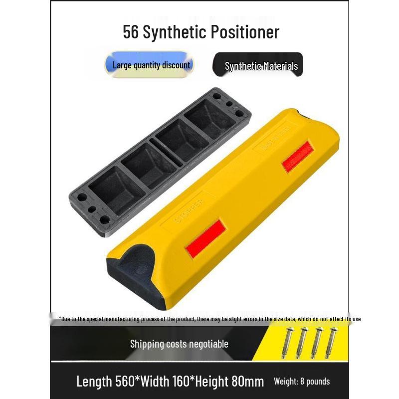 Rubber-Plastic Double Wheel Stopper Parking Device