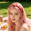 Women Headband USA Flag Independence Pattern Headband Sponge Day Stars Stripes Filling Non-Slip Hair Hoop Holiday