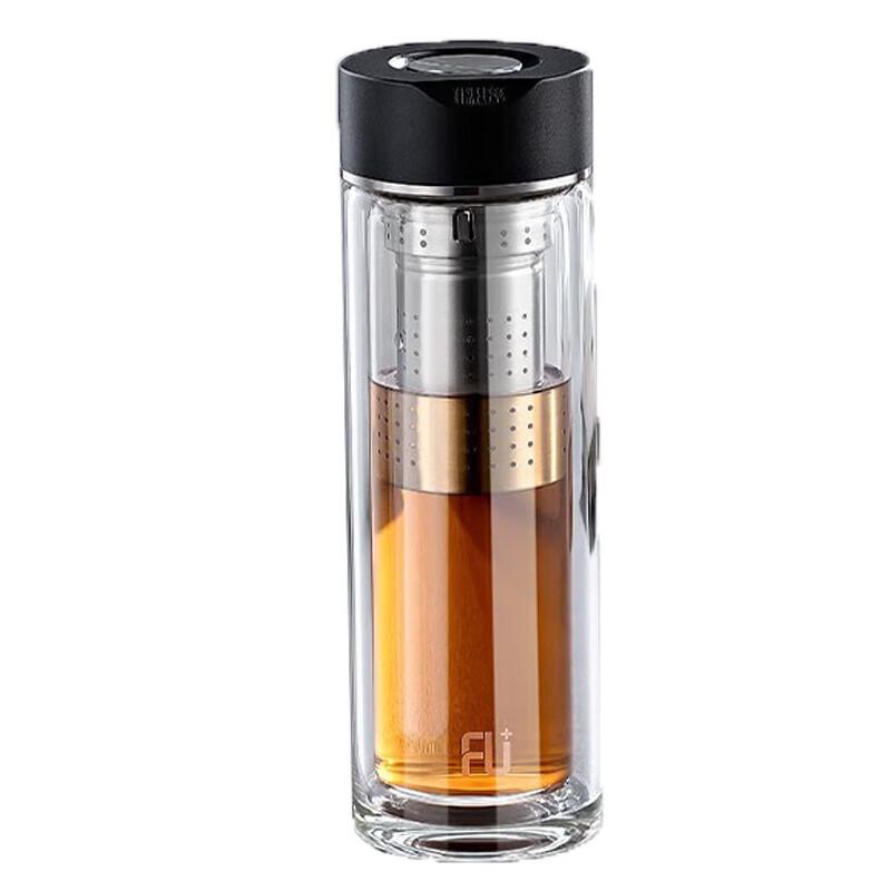 FUGUANG FU+ Classic Lang Series Double-Layer Glass Tea Infuser Cup