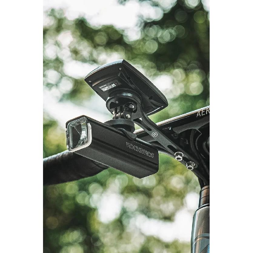 ROCKBROS Bicycle Computer Holder Aluminum Alloy Bike Stopwatch Speedometer Mount Stand For Garmin Wahoo Bryton GoPro Light Stand