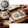 Uk Vintage 1887 Commemorative Coin Brass Silver Plated Collectible Gift For Ceremony