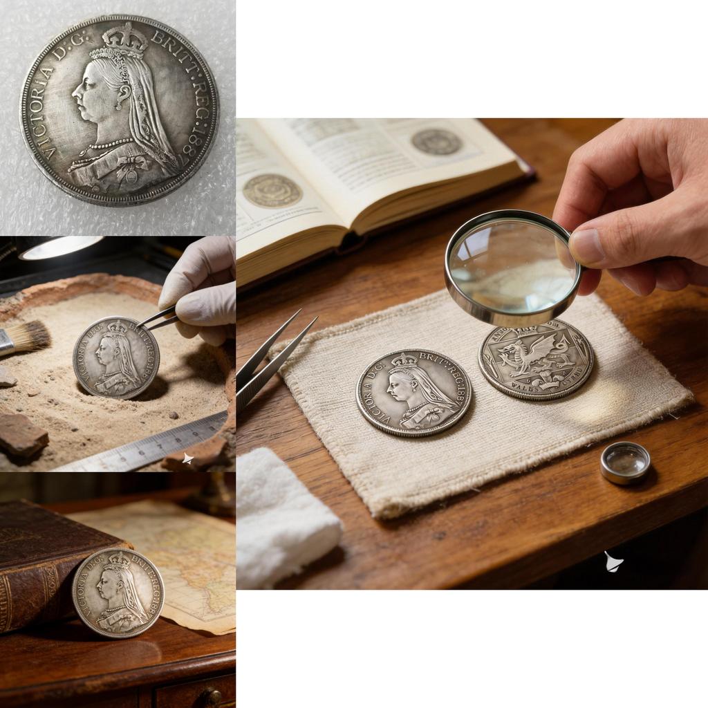 Uk Vintage 1887 Commemorative Coin Brass Silver Plated Collectible Gift For Ceremony