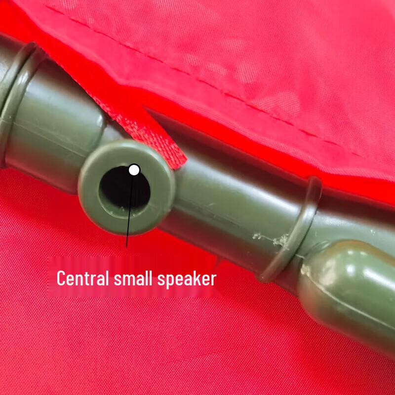 Red and White Training Command Flag with Signal Light