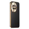 Leather Texture Lichee Pattern Plating Cover For Huawei Nova 14 Ultra 13 12 11 10 8 7 Pro Shockproof Protection Case Bumper