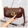 Women's Soft Leather Baguette Bag - Trendy Autumn/Winter Shoulder & Crossbody