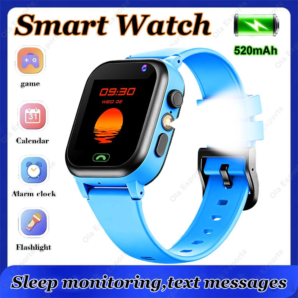 Kids Smart Watch Music HD Camera Games Calendar SOS Calculator LBS Location Flashlight Digital Smartwatch Gifts For Boys Girls
