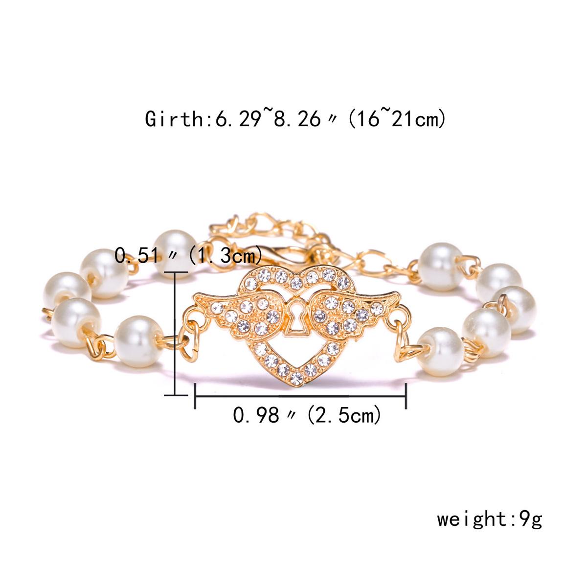 

Trendy Imitation Pearl Hollow Cross Bracelets For Women Classic Rhinestone Infinity Star Moon Butterfly Heart Bracelet Jewelry