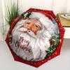 Santa Claus, Christmas-themed, Eight-ribbed, Self-folding Umbrella Is Suitable for Everyday Outdoor Use and Is An Ideal Gift for Friends and