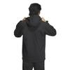 Adidas Denim-Look Reguläre Passform Stretch Gewebtes Kapuzen-Trainingsoberteil Schwarz Größe S Herren BXF22/JSY31 (IS5137)