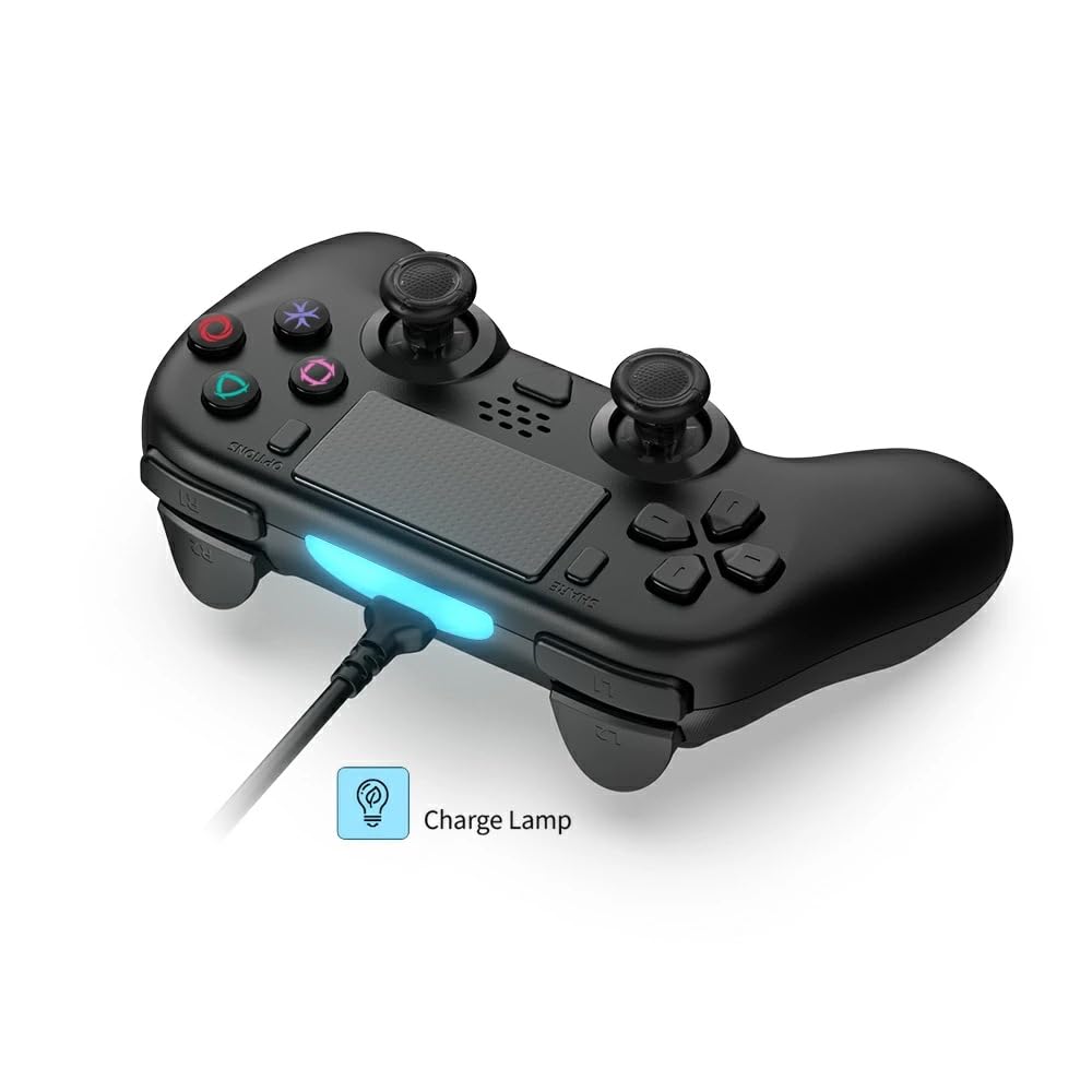 Offizielles QISI PlayStation 5 Kompatibles 3m Kabel Makro Rückseite TURBO Schneller Gyrosensor PS5 Kompatibel Dual Shock Sony Pro Hall-Effekt Controller, Kabelgebunden,