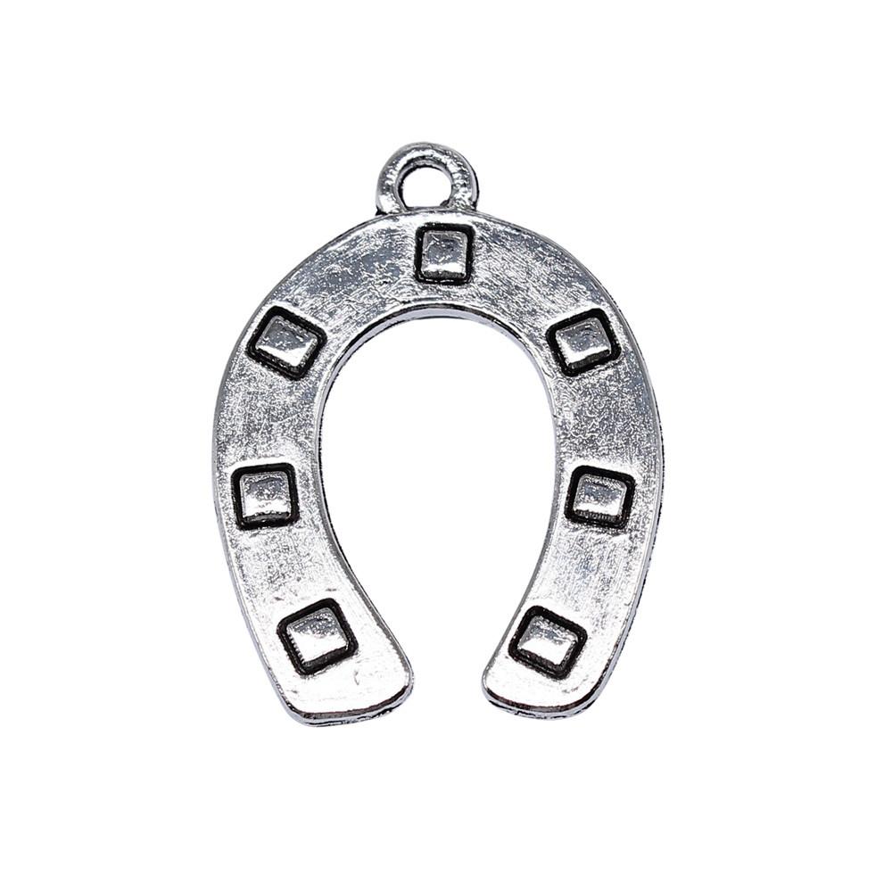 Vintage Horseshoe Charms Alloy Metal Pendants For DIY Jewelry Lucky Themed Accessories