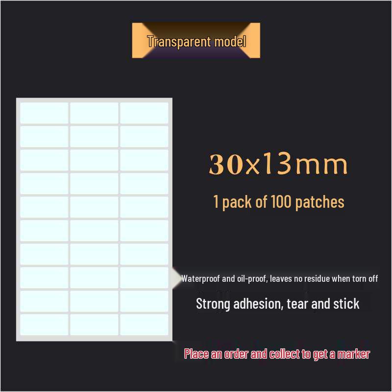 Waterproof Silver Label Stickers for Kitchen Storage and Seasoning Marking