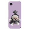 For iPhone 16e Case Garbage Bag Dog Pattern Printing Straight Edge TPU Phone Back Cover