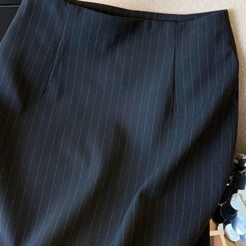 Women High Waist Slit Pencil Skirt Mid Length Office Work Professional clothes