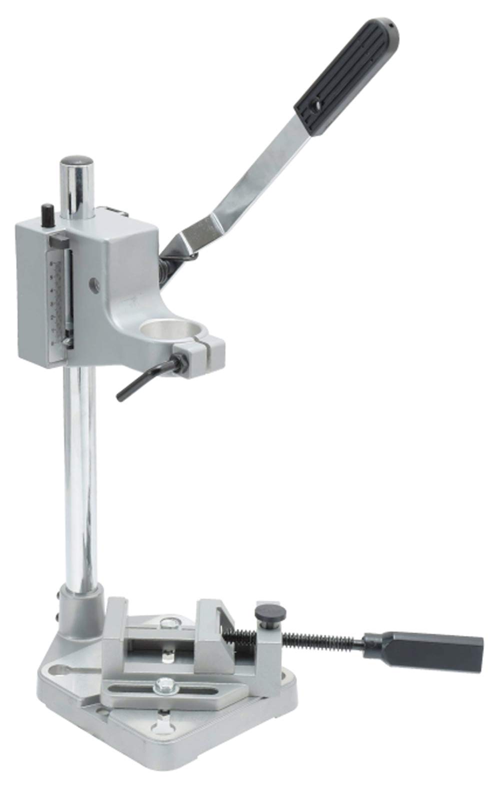 

Стойка для электродрели Takagi EARTH MAN с быстрозажимными тисками Для сверления отверстий в дереве и Позволяет сверлить прямые отверстия с помощью электрической (К) металл. серый