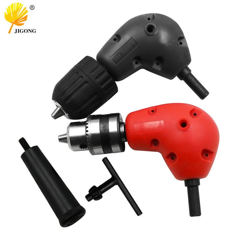 Right Angle 90° Electric Drill Adapter with Chuck Extension