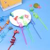 Straw Kids Drinking Decor Straws-Plastic Dino Theme Cartoon Pattern Dinosaur Reusable Straws