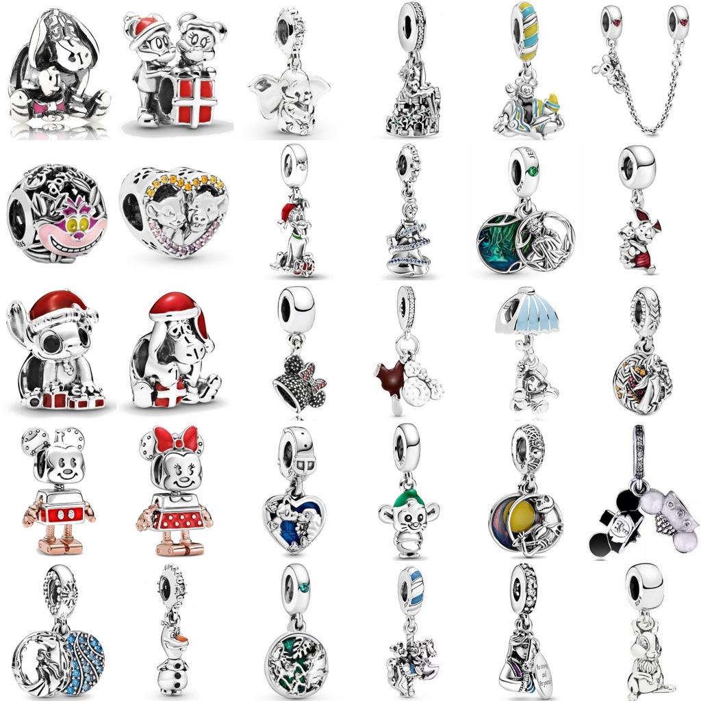 New 925 Silver Miniso  Mouse Castle Hat Princess Pendant For Bracelet DIY Exquisite Jewelry