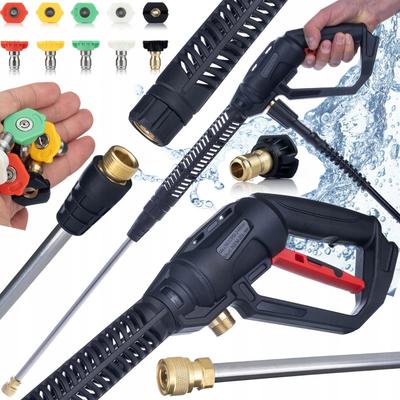 Zestaw Do Myjki Ciśnieniowej – Pistolet Pro Clean Gun PCG1 + Lanca + 5 Dysz | Ciśnienie Do 4000 PSI | Kompatybilność Z Kärcher, Bosch