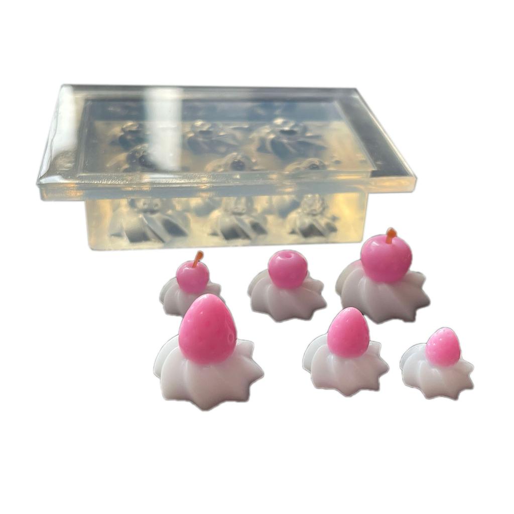 Cream Strawberry Silicone Mold Cake Fondant Molds Pastries Baking Tool Resin Ornament Handmade Soap Molds DIY Crafts